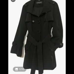 Trench Coat-Black Jones New York